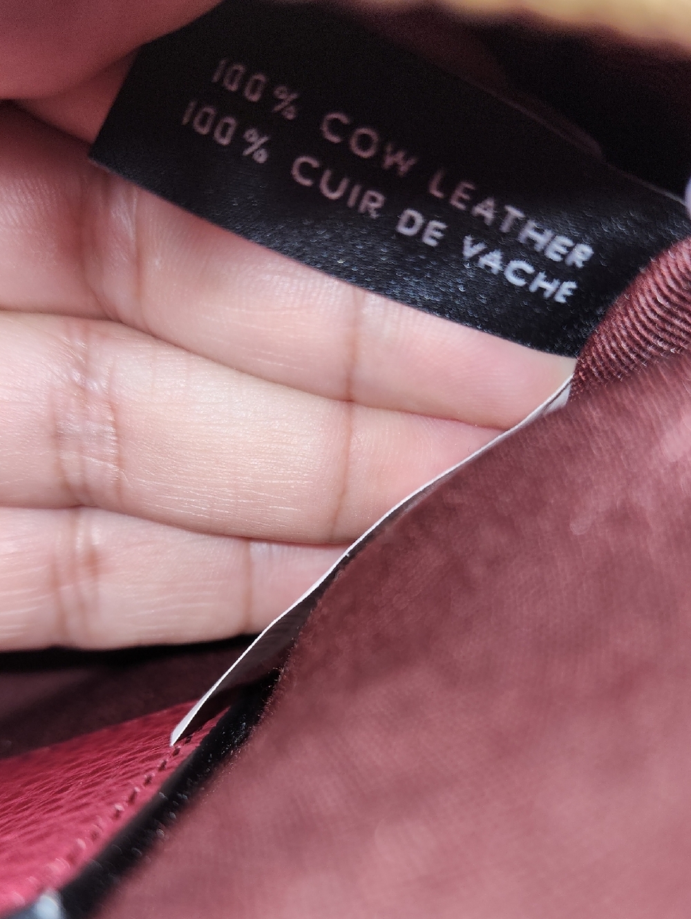 Marc Jacobs Pebbled Leather Crossbody in Deep Wine - Picture 9 of 10
